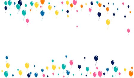 Colorful flying inflatable balls  background.のイラスト素材