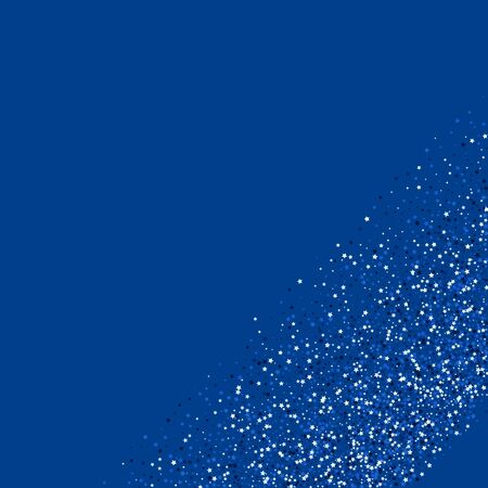 Dark Starry Xmas Graphic Wallpaper. Glamour Sky Texture. Bright Starry Banner. Silver Vector Twinkle Design.のイラスト素材