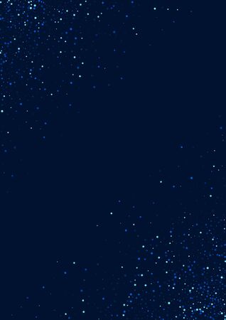 Silver Decoration Digital Sparkle Illustration. Blue Shiny Universe Border. Sky Graphic Design. White Christmas Glitter Texture.のイラスト素材