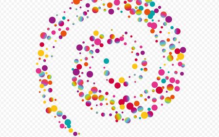 Hologram Dot Christmas Transparent Background. Rainbow Happy Splash Postcard. Transparent Backdrop. Holographic Celebration Illustration.のイラスト素材