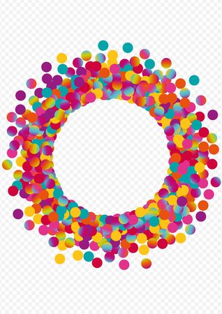 Unicorn Shine Festival Transparent Background. Colorful Celebrate Confetti Illustration. Fun Design. Holographic Celebration Card.のイラスト素材