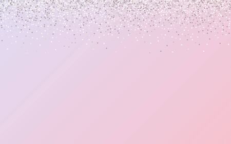 White Dust Festive Pink Background. Isolated Glow Banner. Silver Polka Abstract Design. Dot Rich Wallpaper.のイラスト素材