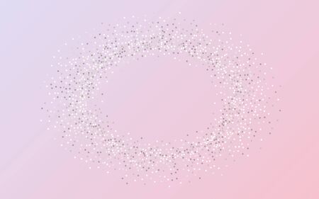 White Sequin Isolated Pink Background. Modern Glow Postcard. Silver Shine Bright Card. Dust Abstract Texture.のイラスト素材