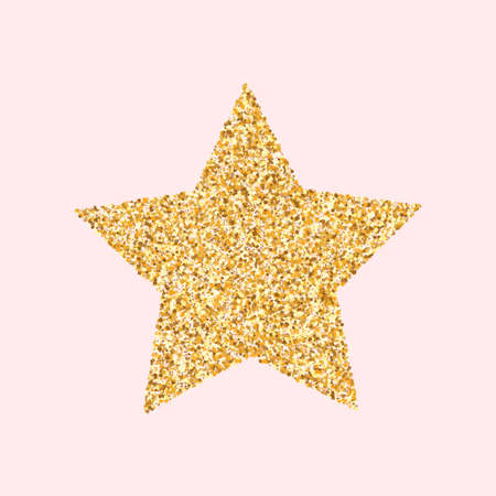 Golden Sequin Glamour Pink Background. Rich Splash Wallpaper. Gold Circle Abstract Banner. Shine Festive Texture.のイラスト素材