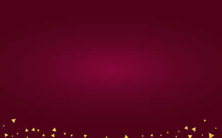 Gold Shine Paper Red Background. Falling Rain Wallpaper. Golden Triangle Modern Design. Shard Bright Postcard.のイラスト素材