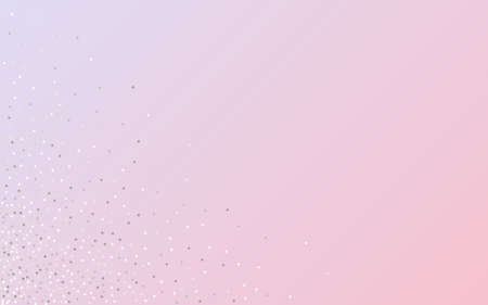 White Polka Vector Pink Background. Modern Round Invitation. Silver Dot Festive Texture. Splash...