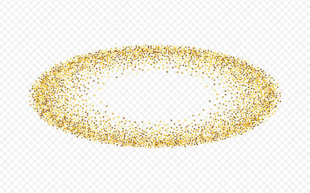 Yellow Dot Holiday Transparent Background. Bright Sequin Background. Golden Sparkle Golden Invitation. Confetti Isolated Backdrop.のイラスト素材