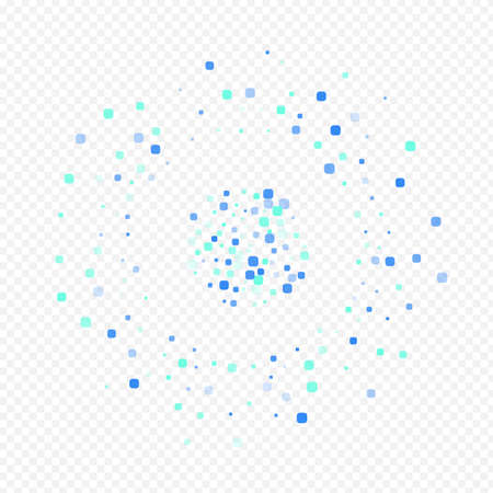 Turquoise Rhombus Invitation Vector Transparent Background. Independence Square Design. Effect Confetti Illustration. Blue Celebrate Pattern.のイラスト素材