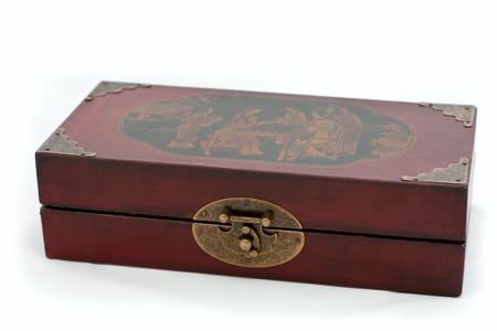 old Chinese chess box の写真素材