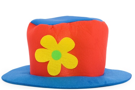  clown hat over white background の写真素材