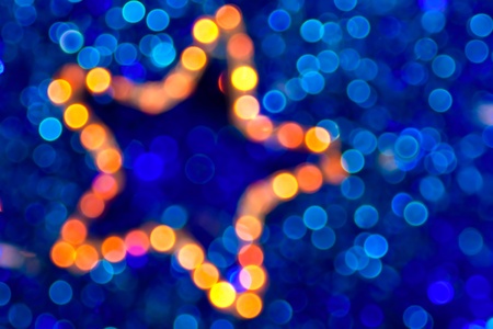 christmas star boke abstract background の写真素材