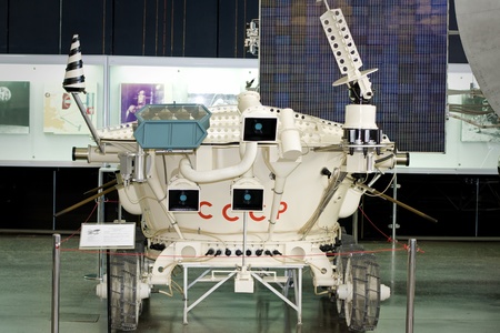 Lunokhod 2 in space exploration museum in Kaluga, Russia のeditorial素材
