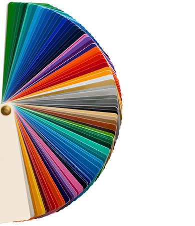 pantone color samples isolatedの写真素材