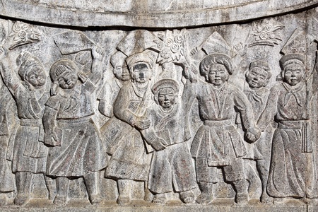 Ho Chi Minh monument in Sapaの写真素材