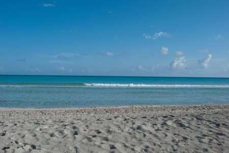 Sea shore - blue background. Beach resortの写真素材