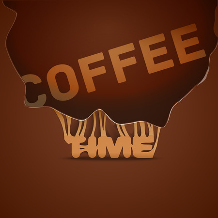 Coffee background in trendy styleのイラスト素材