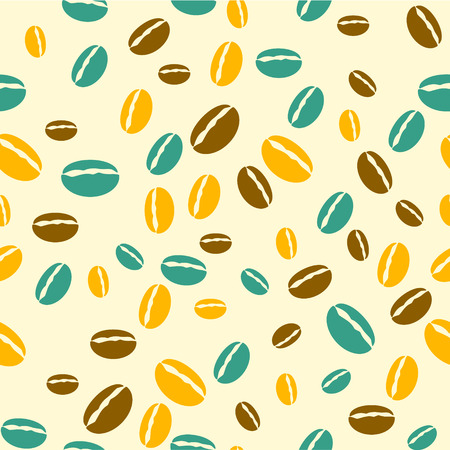 Coffee beans patternのイラスト素材