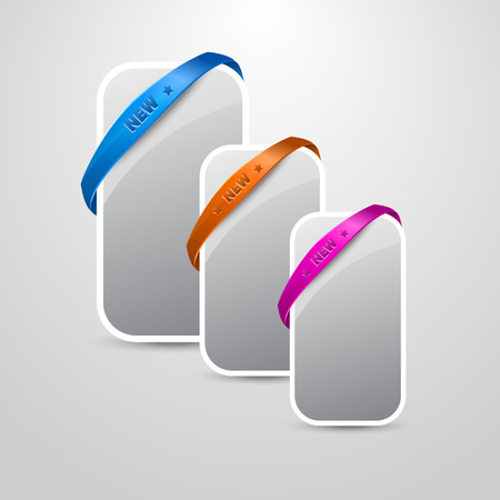 New item, price tag. Product info, new arrival vectorのイラスト素材