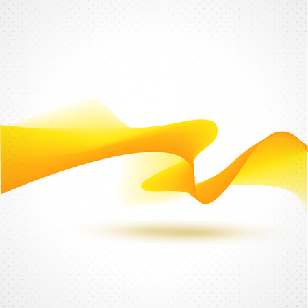 Abstract beautiful wave yellow background vectorのイラスト素材