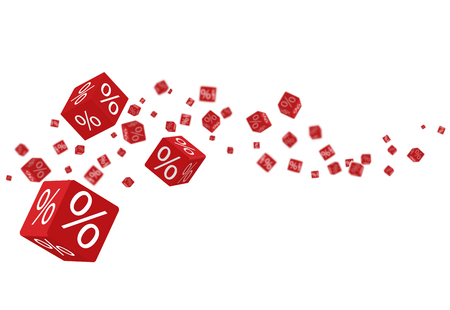3D blurred vector Discount Sale boxes composition for Business Designs Artworksのイラスト素材