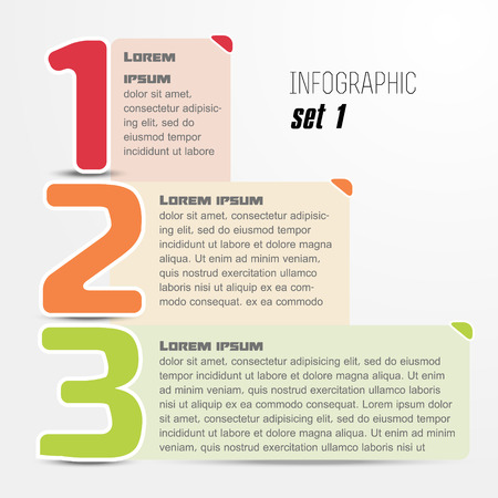 Options, web design, infographic trendy style design templateのイラスト素材