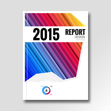 Business colorful design background. Cover Magazine geometric line shapes info-graphic, vector illustration.のイラスト素材