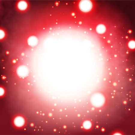 Magic light background. Glowing shining particles template.のイラスト素材