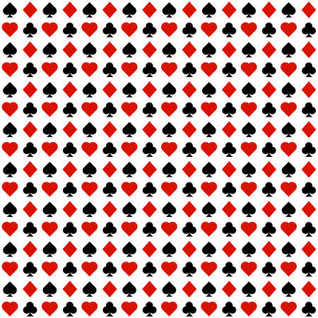 Abstract play cards symbol seamless pattern. Casino playing cards symbol concept background.のイラスト素材