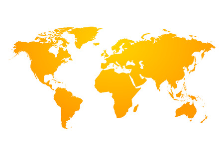 Vector world map global earth icon. America, asia, australia, africa, usa. Abstract modern design of world map.のイラスト素材