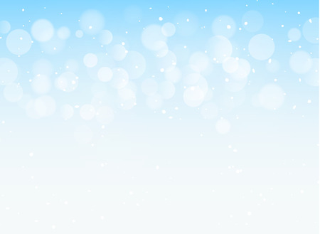 Abstract blue light bokeh xmas card glitter decoration. Christmas shiny sky pattern background.のイラスト素材