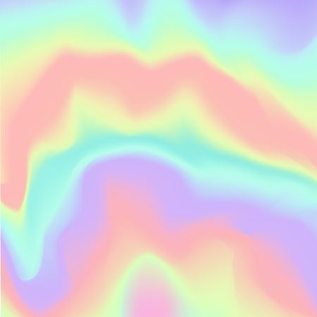 Holographic background blurred gradient. Vector holographic abstract design template for hologram.のイラスト素材