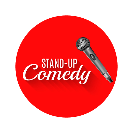 Stand up comedy template vector . Stand up corporate promotion symbol advertising banner.のイラスト素材