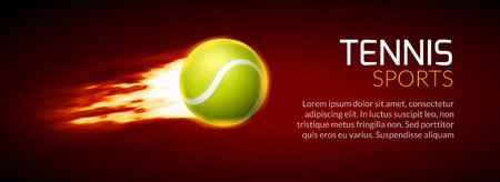 Tennis championship or tournament poster background. Vector tennis competition game illustration,のイラスト素材