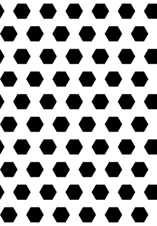 Seamless soccer football hexagon background black texture. Vector soccer backdrop sport concept.のイラスト素材