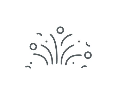 Surprise firework icon vector party. Birthday flat logo popper, firework confetti petard event festivalのイラスト素材
