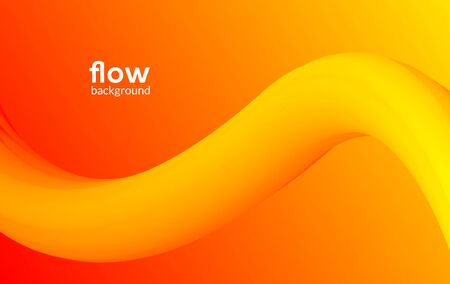 Abstract futuristic flow background wave pattern gradient flyer design dynamic modern liquid banner posterのイラスト素材