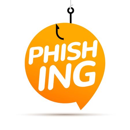 Data phishing hacking online. Scam bubble concept. Computer data fishing hack crimeのイラスト素材