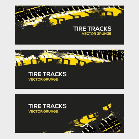 Rally race grunge tire dirt car background banner. Offroad wheel truck vehicle vector illustration.のイラスト素材