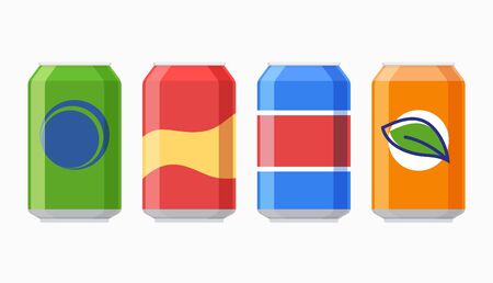Vector soda can icon isolated. Soda bottle beer flat icon.のイラスト素材