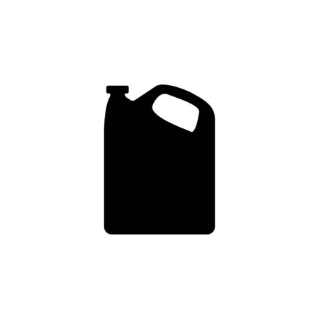 Gasoline fuel canister vector icon. Petrol can gallon gas tank fuel containerのイラスト素材