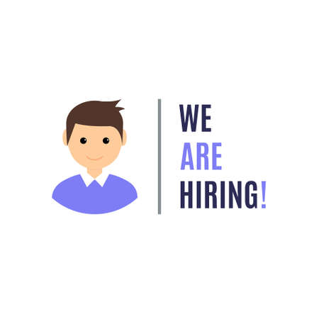 Hiring audience recruitment customer client. Job recruit hire vector conceptのイラスト素材