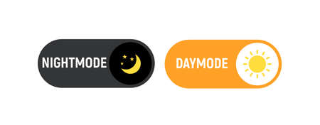 Day night mode switch ui button. Light dark mode slider themeのイラスト素材