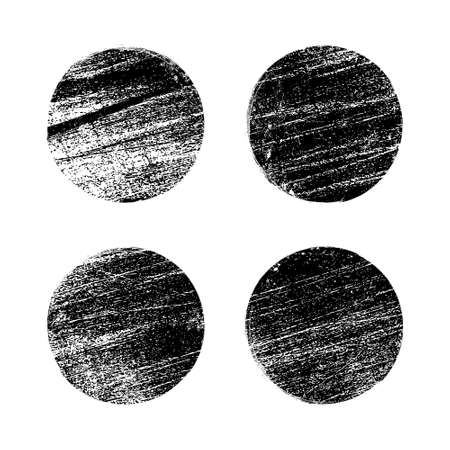 Grunge texture brush stamp vector circle dot. Rubber graphic grunge stamp vintage backgroundのイラスト素材