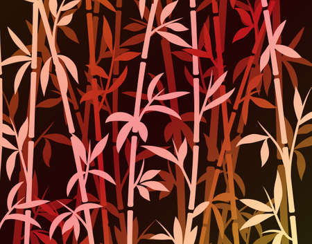 Bamboo background japanese asian plant wallpaper grass. Bamboo tree vector patternのイラスト素材