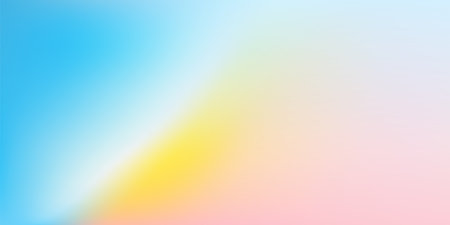 Abstract pastel background with soft gradient light and blur texture in pink, blue, and yellowのイラスト素材