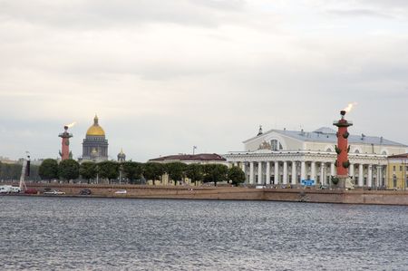 Kind on island Vasilevskyの写真素材