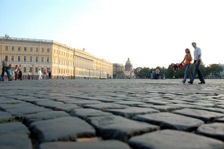 The Palace Area, Saint Petersburg, Russiaの写真素材