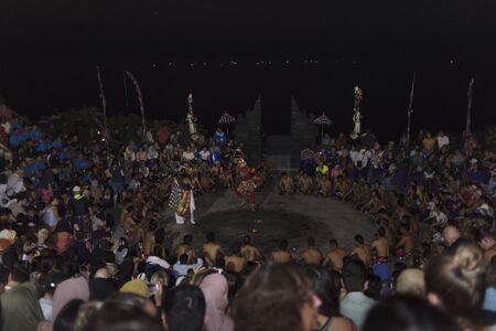 11-10-2018, Kecak Dance , Uluwatu Temple, Bali islandのeditorial素材