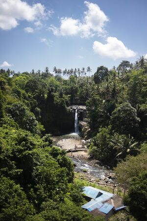 08-10-2018 - Tegenungan Waterfall, Ubud in Bali, Indonesiaのeditorial素材