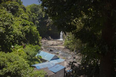 08-10-2018 - Tegenungan Waterfall, Ubud in Bali, Indonesiaのeditorial素材